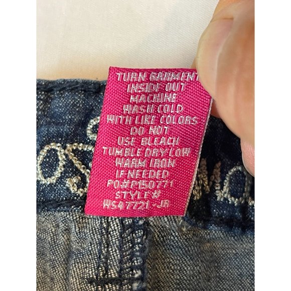 Almost Famous Womens Denim Shorts Buttonfly Streetwear Summer Fashion Blue SZ 13 - Picture 8 of 8